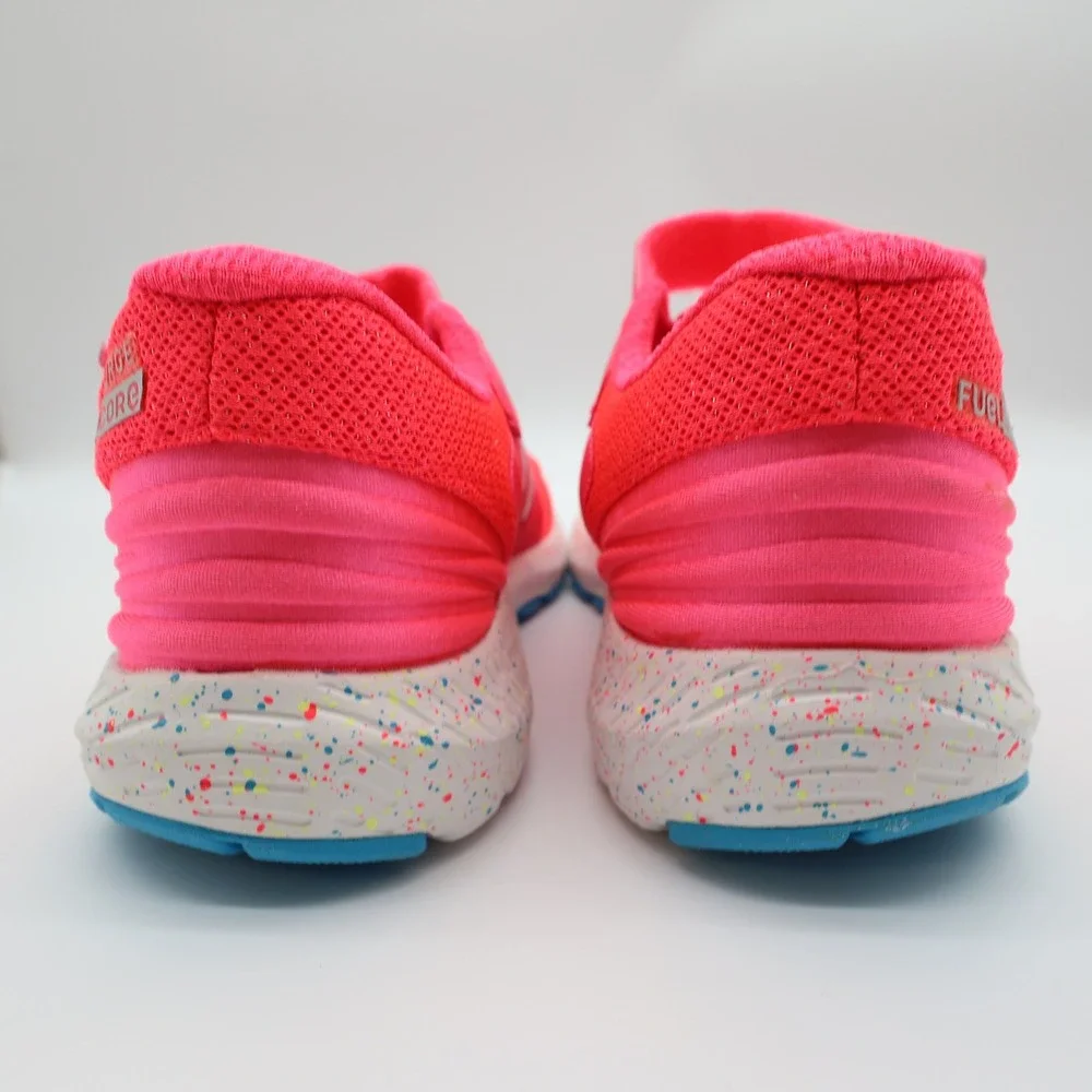 New Balance FuelCore Urge Kids Size 3 Pink Mesh Hook Loop Running Shoes KVURGPGP